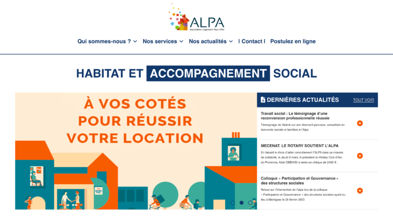 Site web Alpa Asso