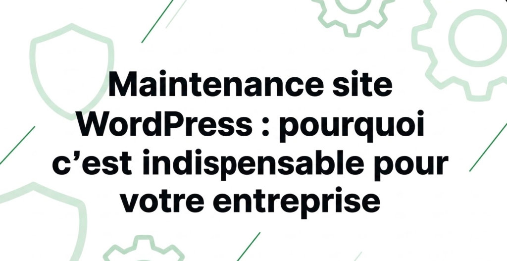 maintenance site wordpress